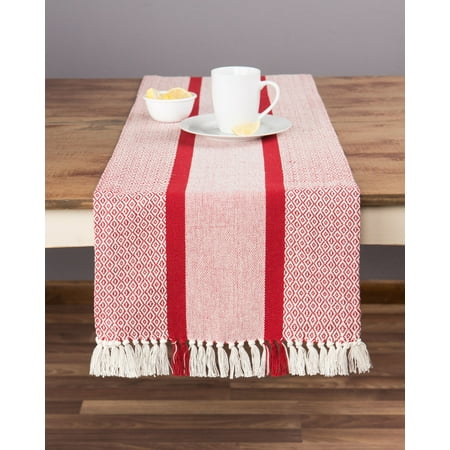 woven table runner white sticky toffee cotton woven table runner with fringe traditional diamond red 14 in 72 walmartcom woven table runner white sticky toffee cotton woven table runner with fringe traditional diamond red 14 in 72 walmartcom
